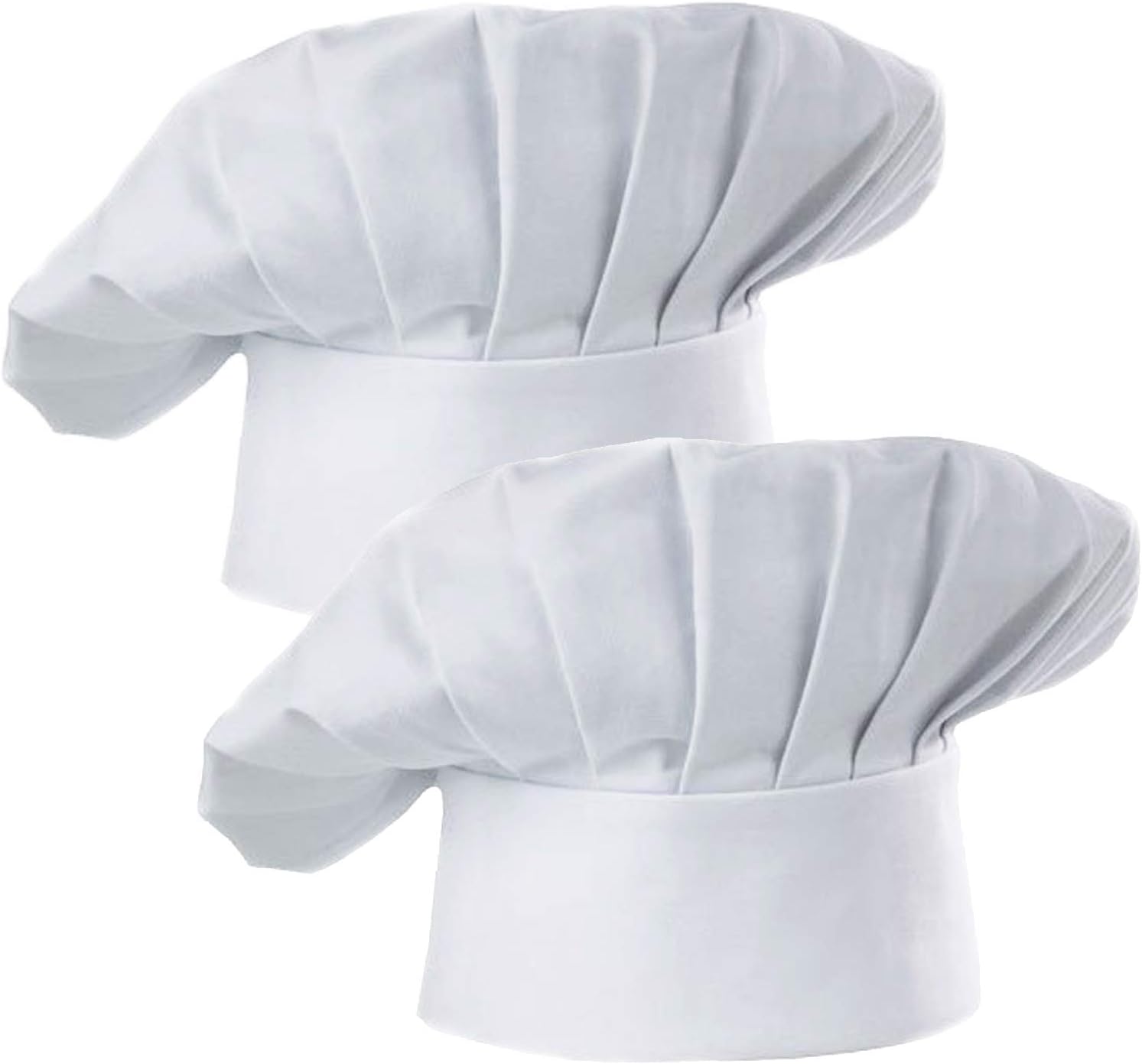 Hyzrz Chef Hat Set of 2 Pack Adult Adjustable Elastic Baker Kitchen Cooking Chef...