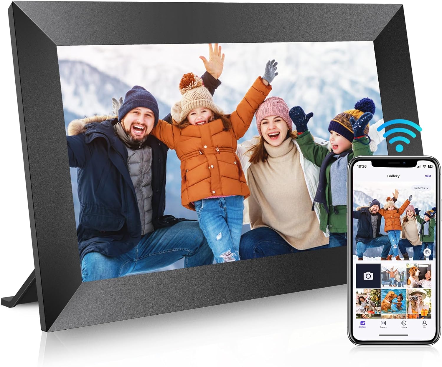 Uhale 10.1" Digital Picture Frame with 32GB Storage Support SD Card, Electronic...