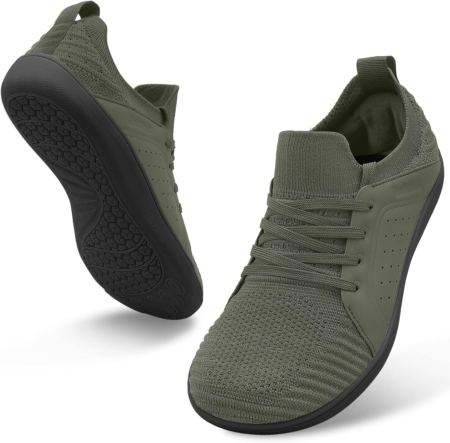 relxfeet Men's Barefoot Shoes Minimalist Cross-Trainer Shoes Wide Toe Walking Sh...