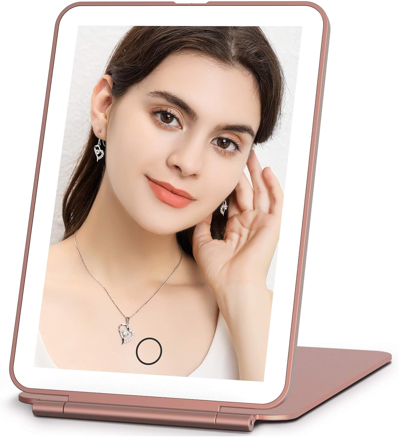 Rechargeable Makeup Vanity Mirror with 72 Led Lights, Lighted Travel Portable Li...