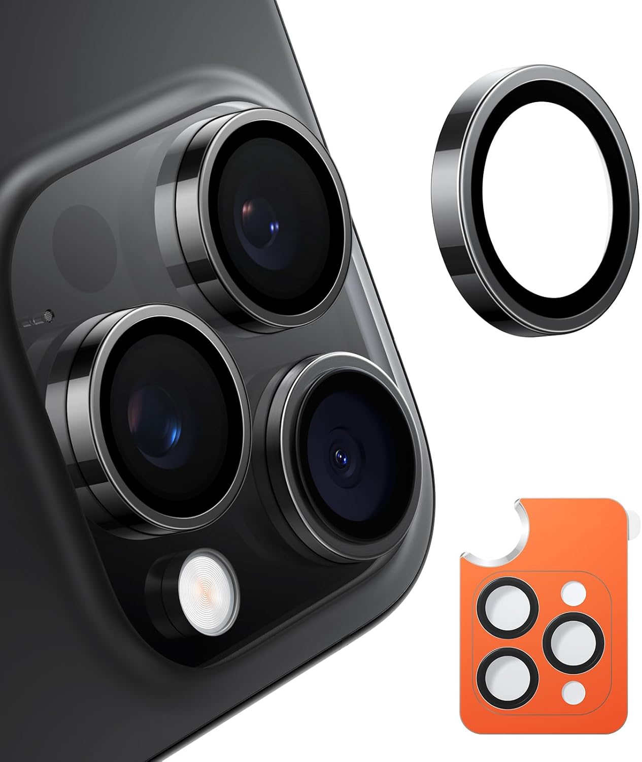 TORRAS 3-Year Ultimate Durability 9H+ glass for iPhone 16 Pro Max/16 Pro Camera...