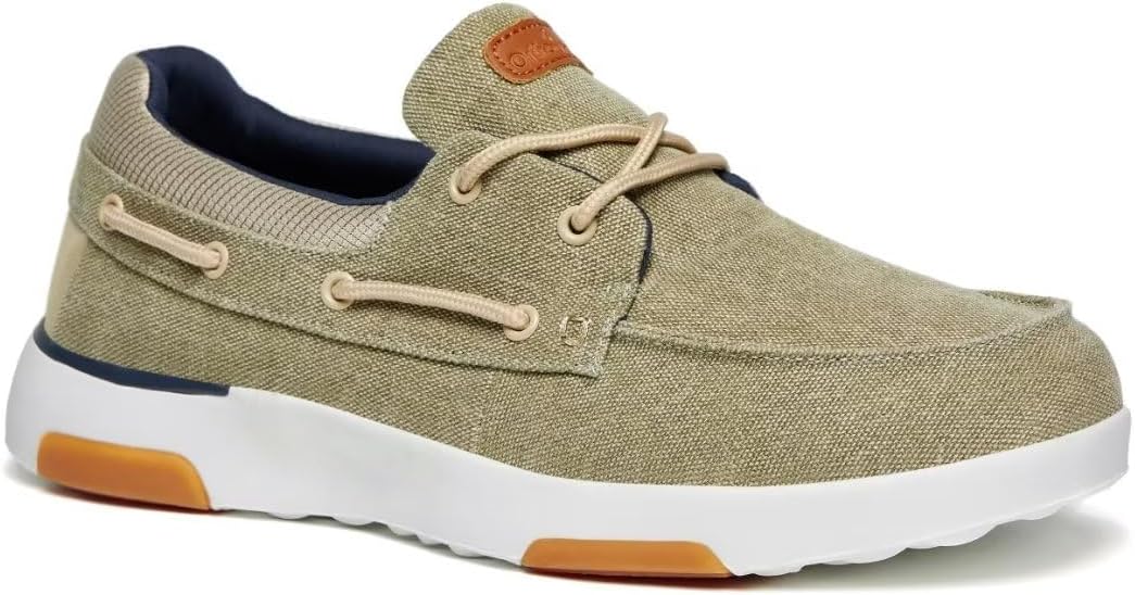 OrthoComfoot Men's Orthopedic Slip-On Loafers Walking Shoes: Casual Canvas Plant...