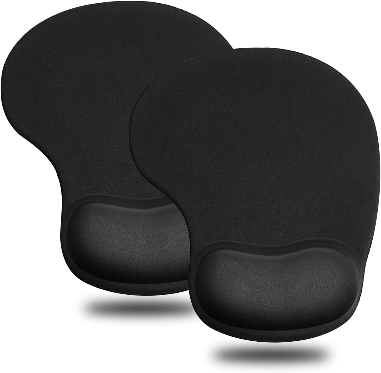 JIKIOU Mouse Pad, 2 Pack Ergonomic Mouse Pads with Comfortable Gel Wrist Rest Su...