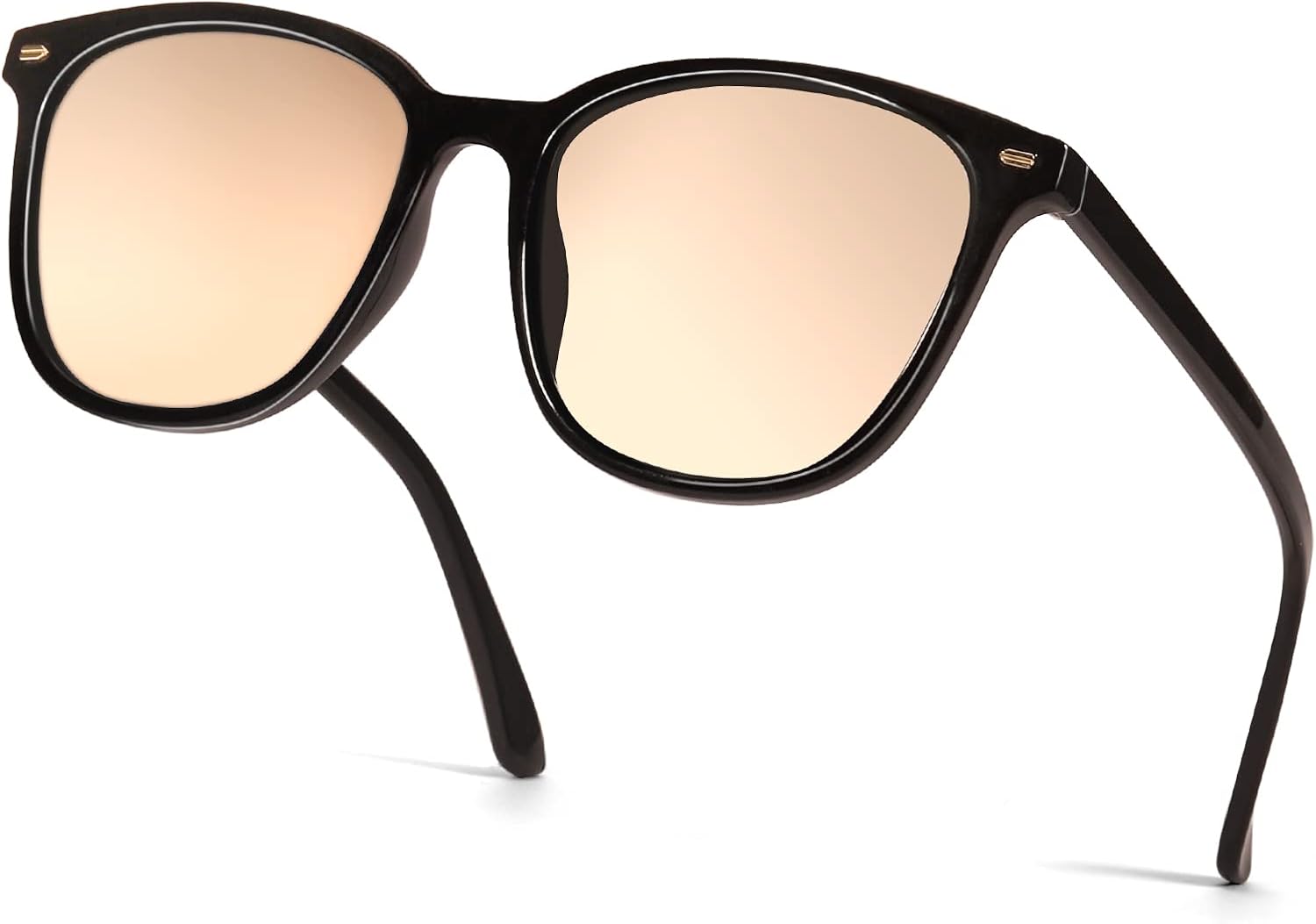 Myiaur Polarized Sunglasses for Women, Square Mirrored Trendy Shades with UV Pro...