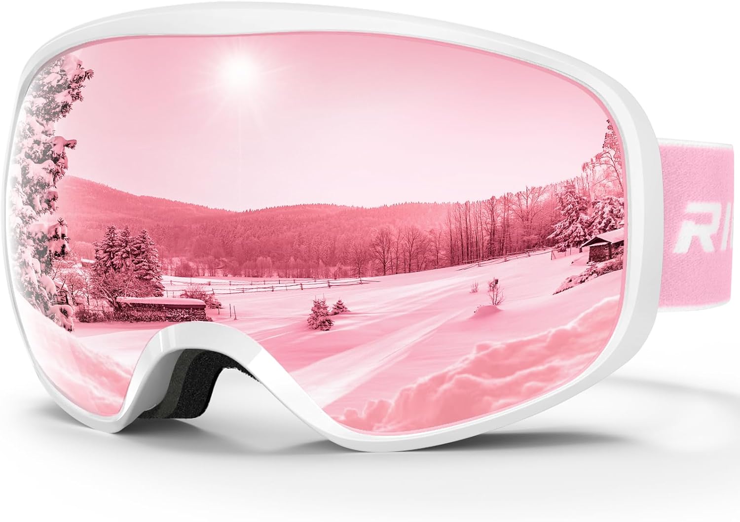 RIOROO Kids Ski Goggles- Skiing Goggles Kids 3-14 Years Compatible with OTG Over...