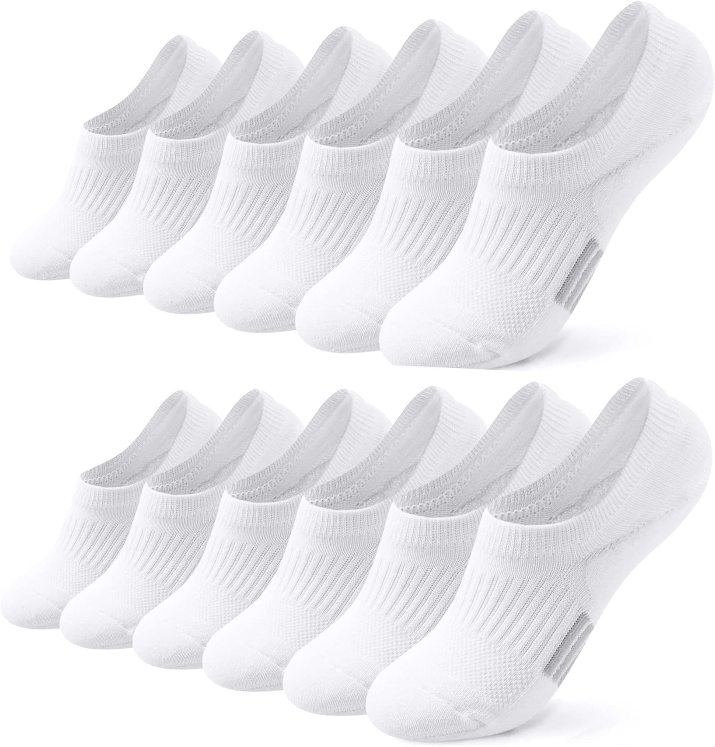 6 Pairs Invisible Ankle Trainer Socks Womens, No Show Low Cut Casual Socks, Non...