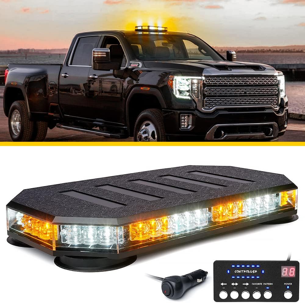LUMENIX 42 LED Roof Top Strobe Beacon Light Bar Hazard Warning Emergency Flashin...