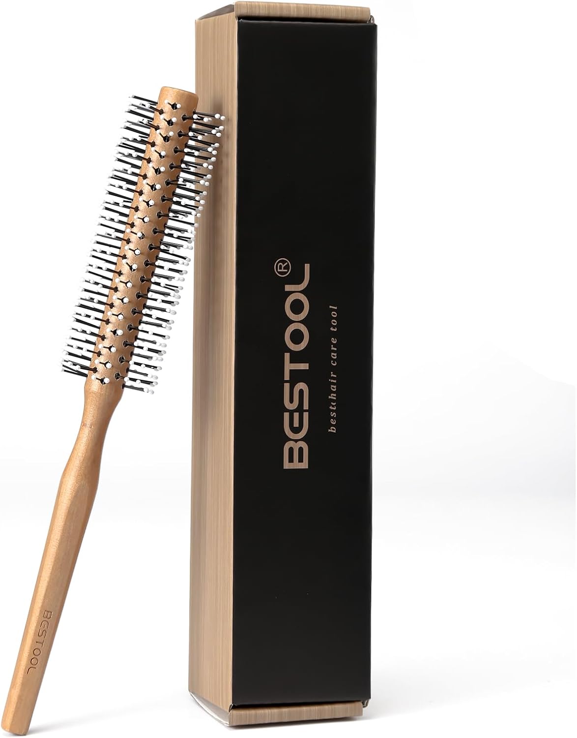 BESTOOL Small Round Brush for Short Hair, Round Hair Brushes for Blow Drying, Me...