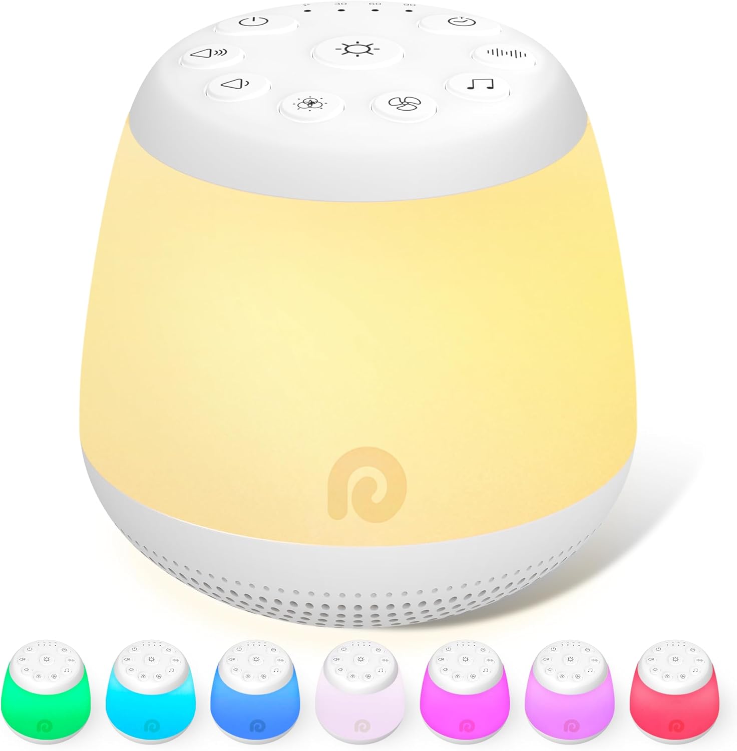 Dreamegg White Noise Machine, Portable Sound Machine with 8 Night Light for Baby...