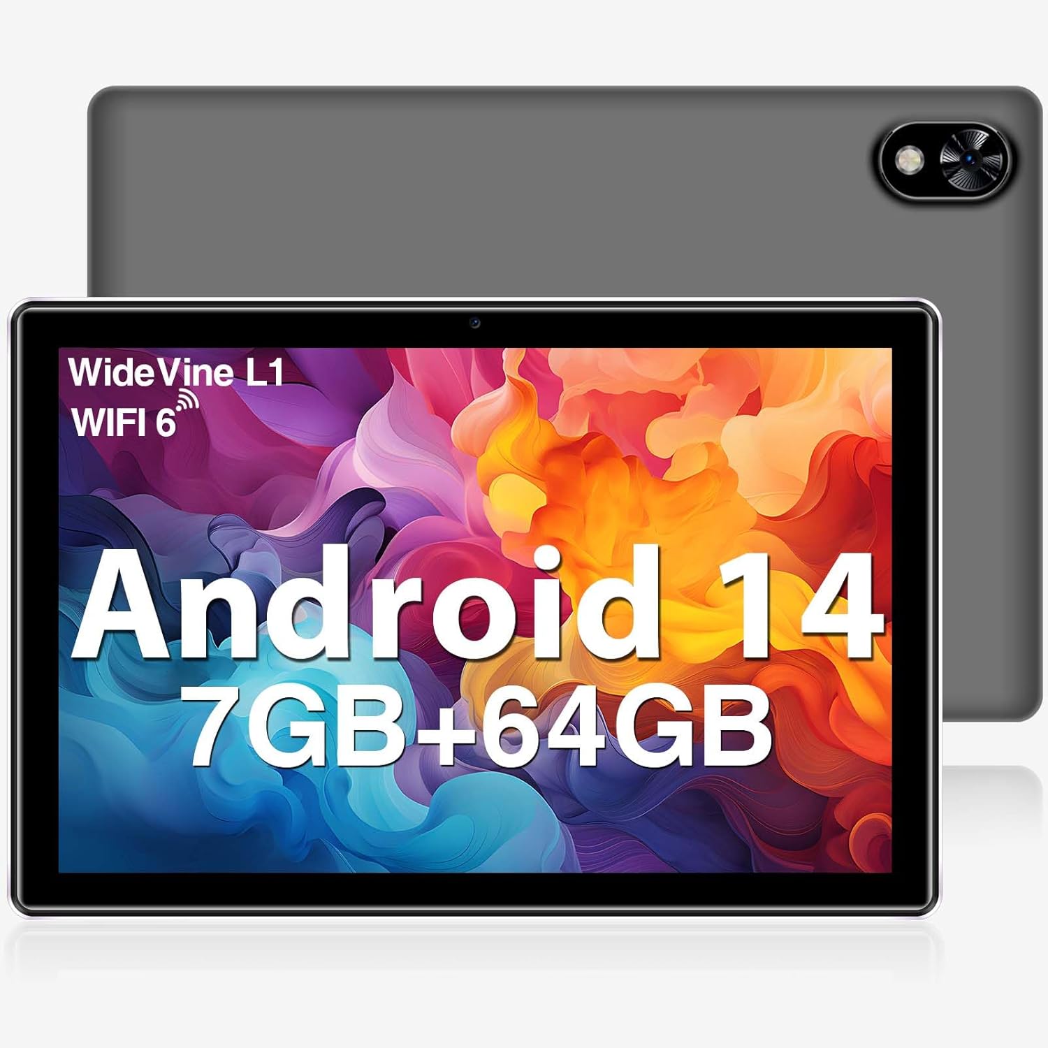 DOOGEE U9 Tablets 10 inch Android 14 Tablet PC, 7GB RAM+64GB ROM(1TB TF), Quad-C...