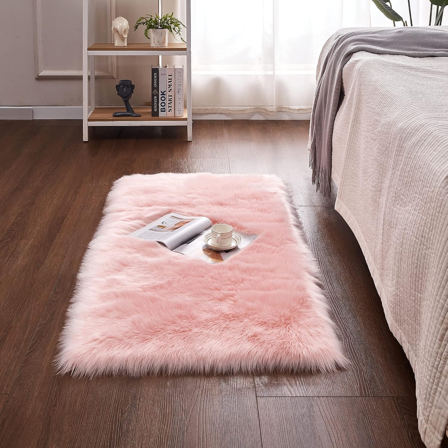 Cumay Faux Sheepskin Rug,Soft Fluffy Rug for Bedroom Floor Sofa Living Room Area...