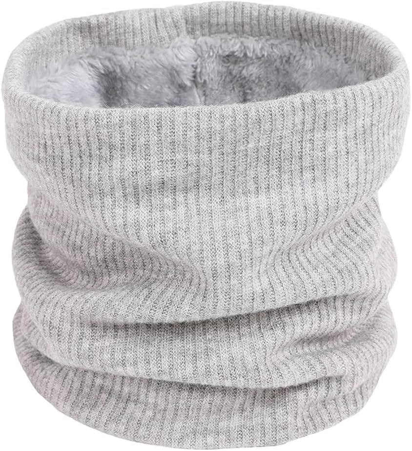 I Kua Fly Thermal Snoods for Men Women Fleece Neck Warmer Unisex Thick Knitted C...