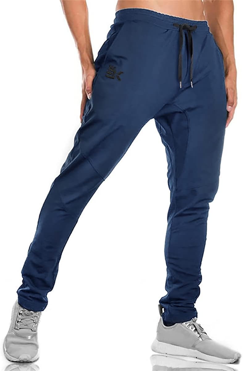 BROKIG Mens Gym Joggers Sweatpants, Causal Slim Fit Running Trousers Tracksuit J...
