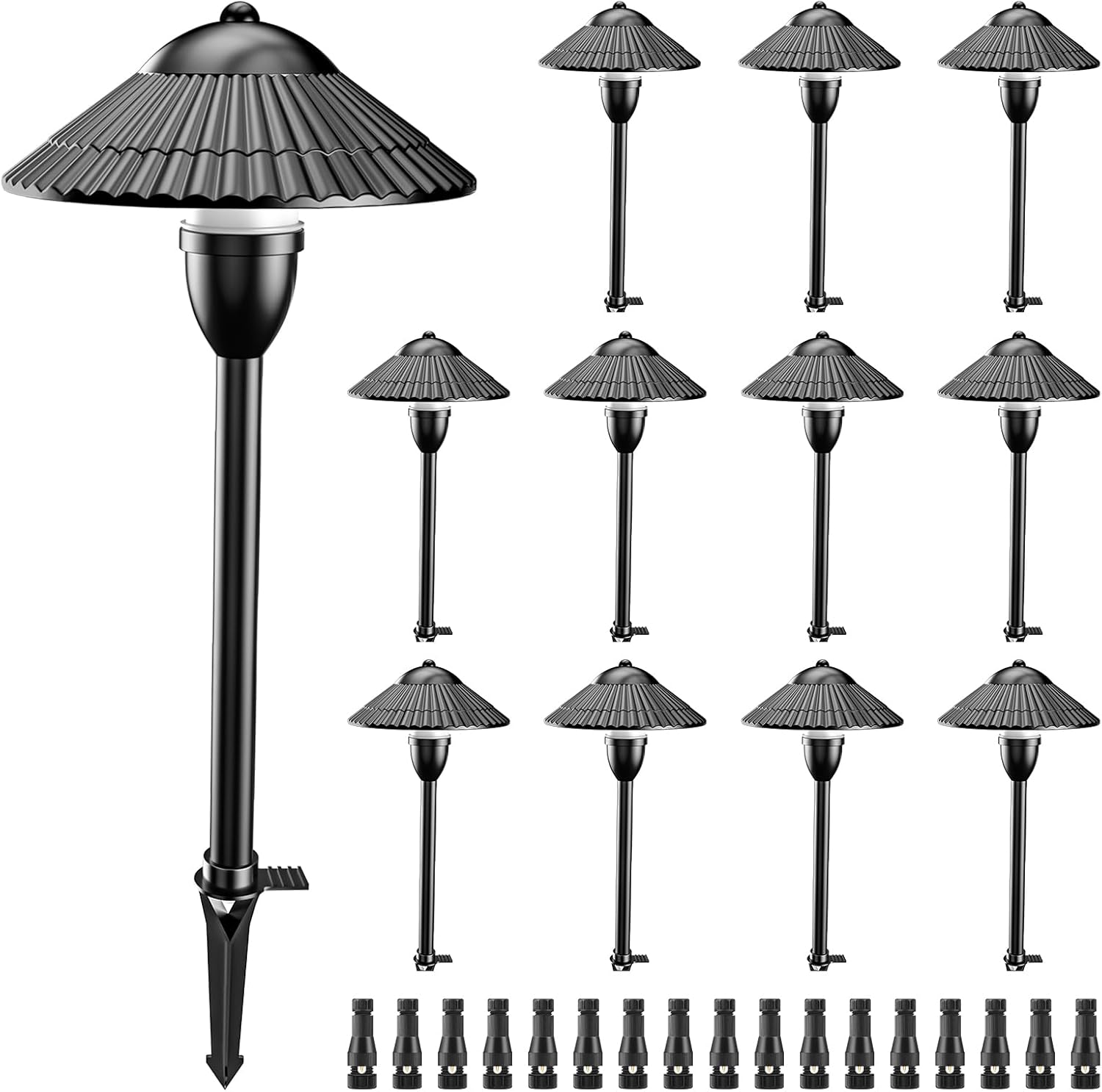 ZUCKEO Low Voltage Landscape Pathway Lights, 5W Aluminum Outdoor LED Landscape L...