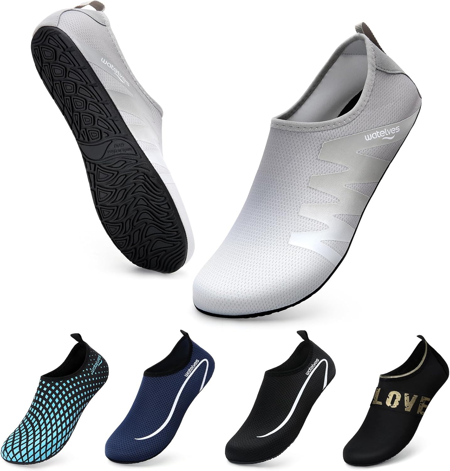 Swim Water Shoes Aqua Socks Barefoot for Sea Beach Swimming Shoes Pool Ladies Wo...