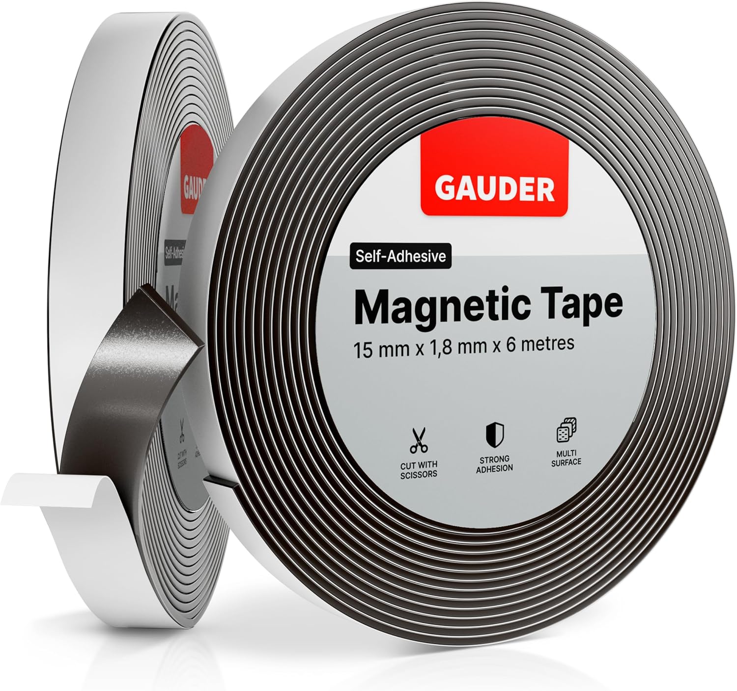 GAUDER Magnetic Tape Self Adhesive | Magnet Strips with Adhesive Backing | Stick...