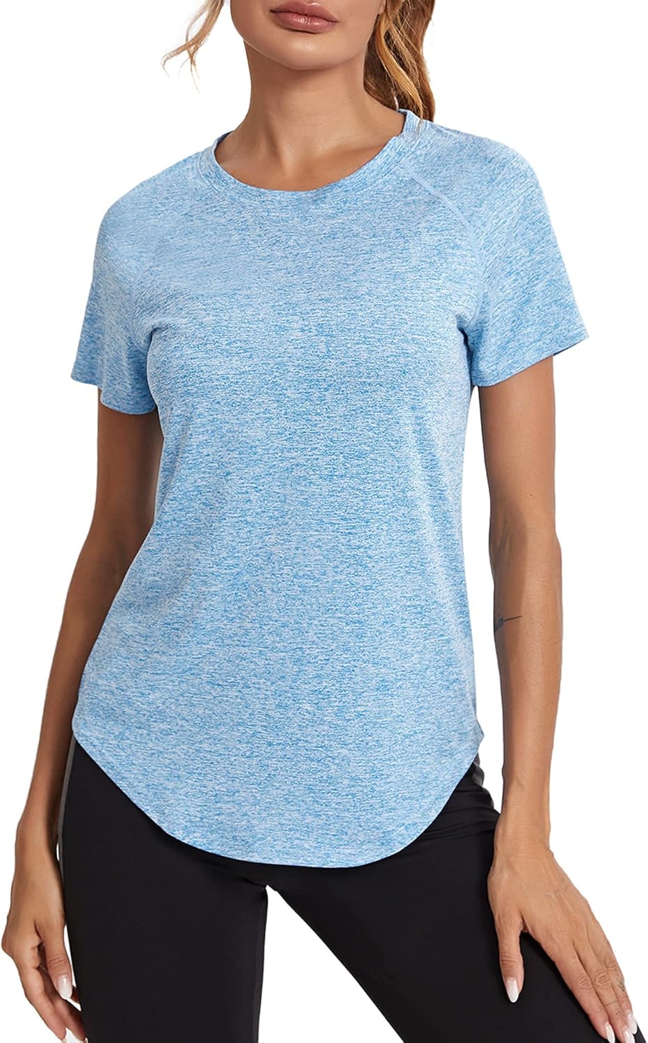 Wayleb Women's Gym Tops Ladies Sports T-Shirt, Workout Yoga Tops for Women, Basi...