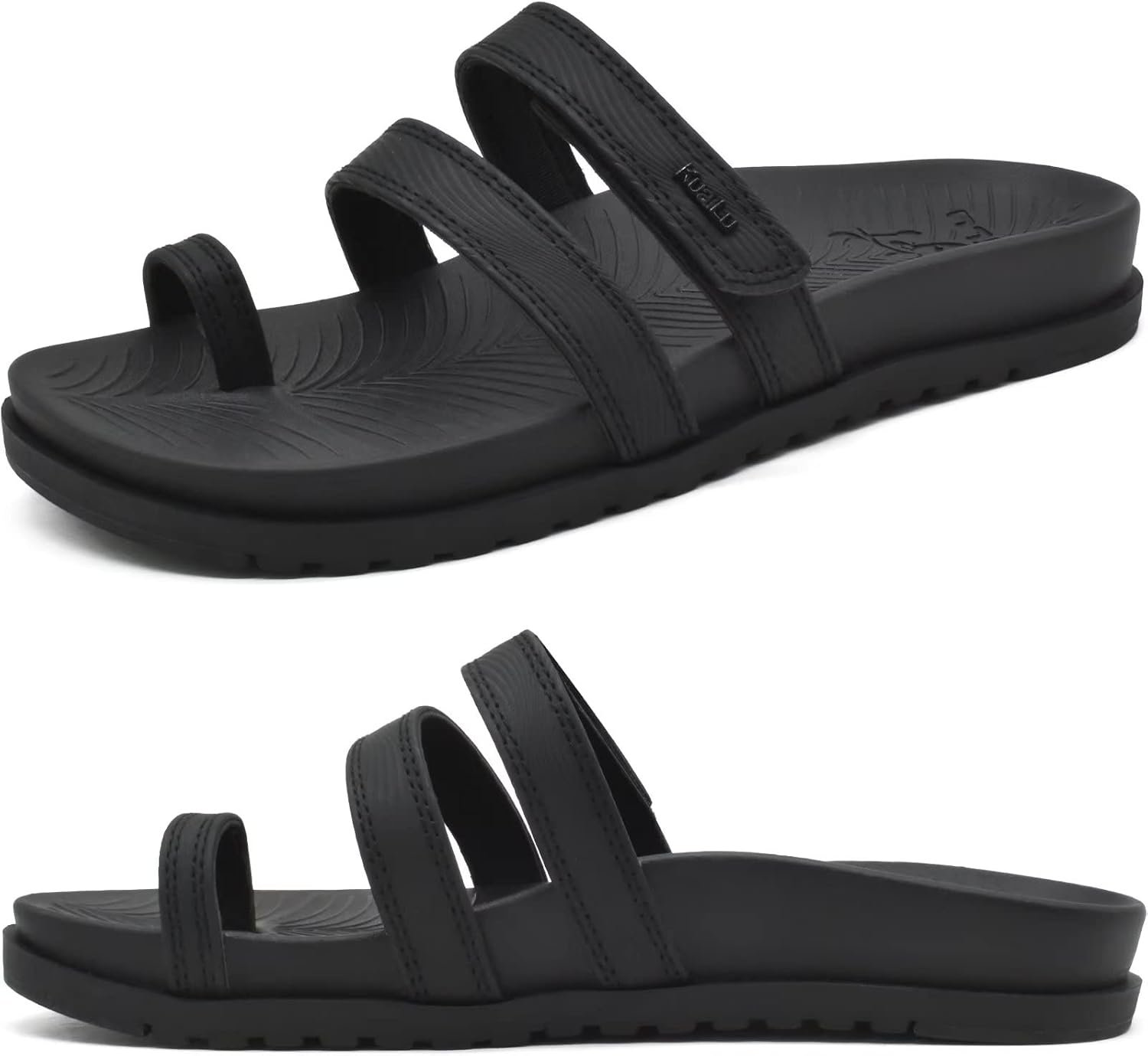 KuaiLu Womens Slides Sandals with Plantar Fasciitis Arch Support Fashion Comfort...