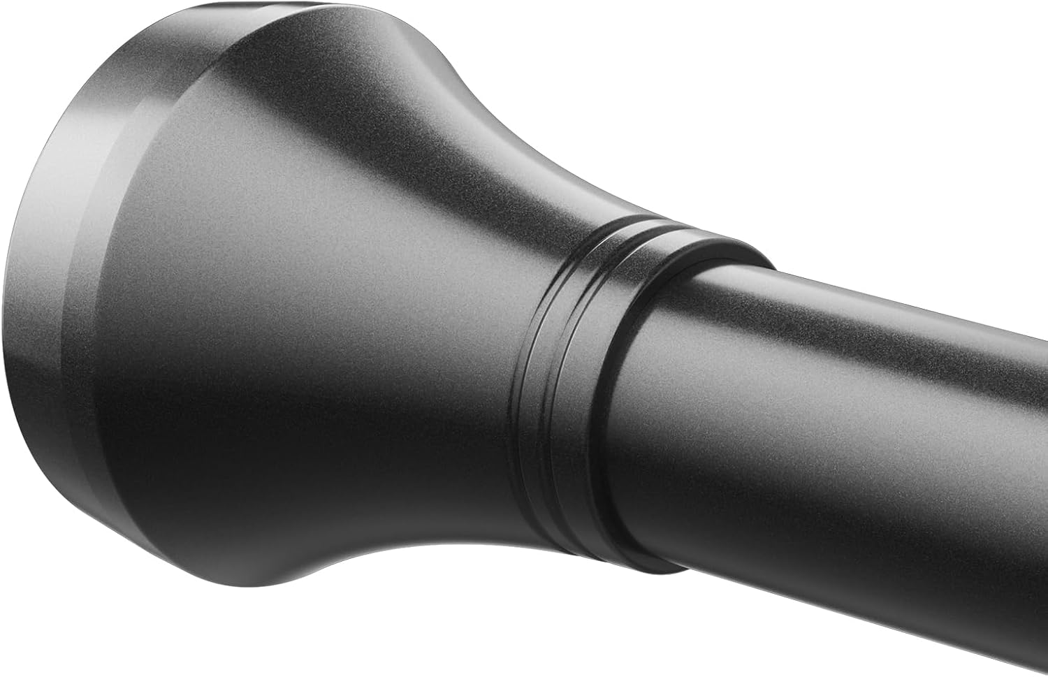 Shower Curtain Rod No Drill, Black 32 to 75 Inches Adjustable Tension Curtain Ro...