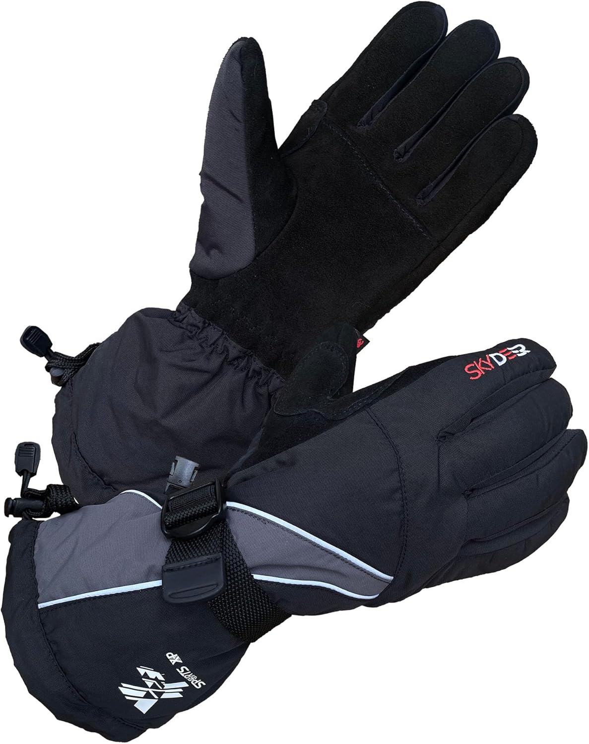 SKYDEER 100% Waterproof and -40°F Cold Proof Genuine Deerskin Suede Leather Ski...