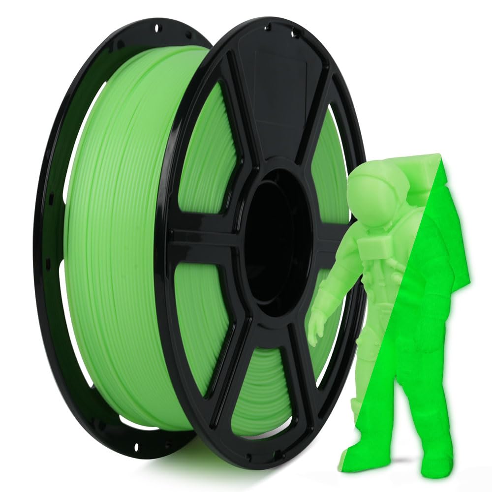 FLASHFORGE Glow in The Dark Rapid PLA Filament 1.75mm, High Flow Speedy 3D Print...