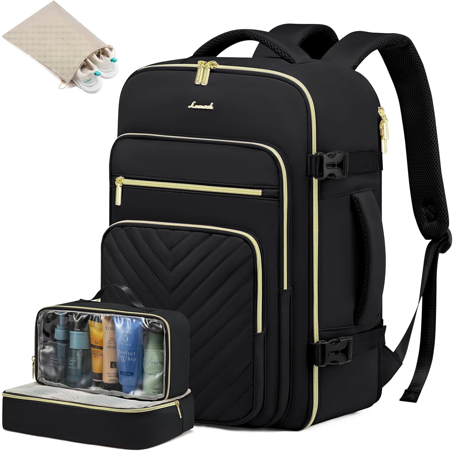 LOVEVOOK Large Travel Backpack for Women, Carry On Bag Backpack Flight Approved,...