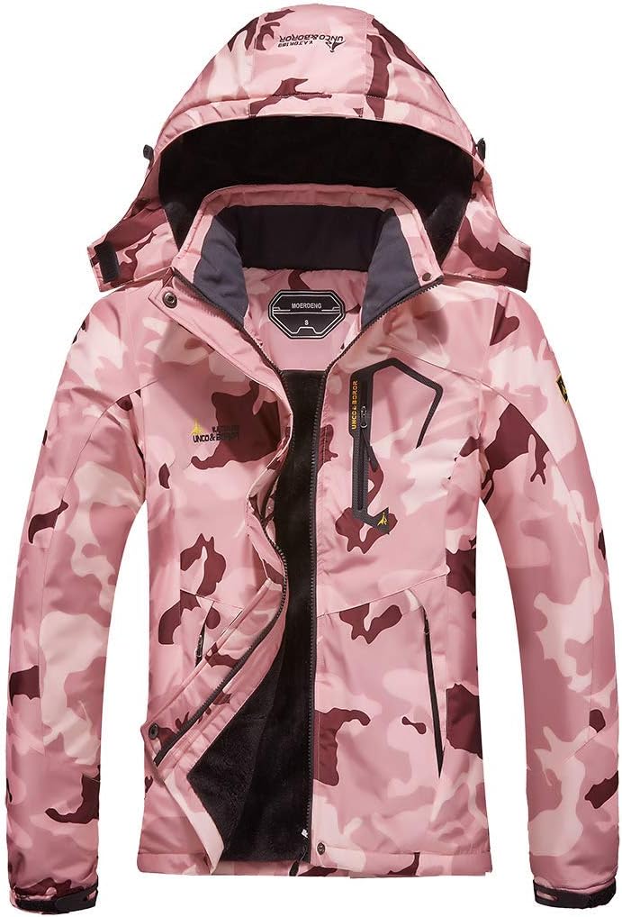 MOERDENG Women's Waterproof Ski Jacket Warm Winter Snow Coat Mountain Windbreake...