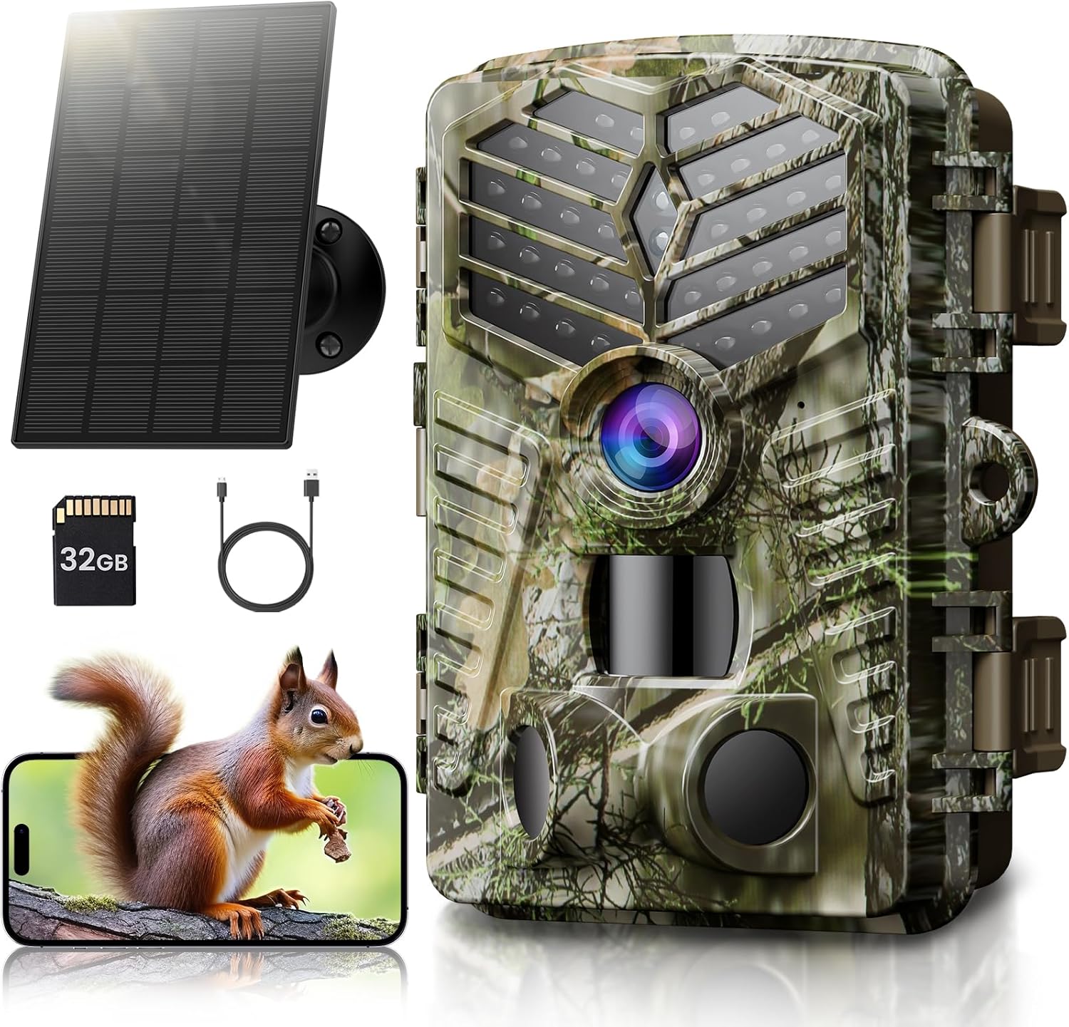 Solareye Wildlife Camera With Night Vision Motion...