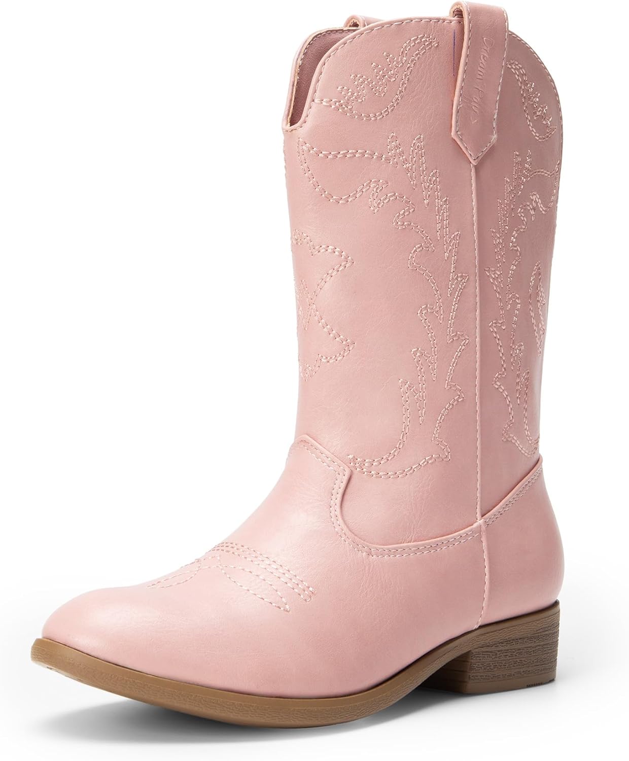 DREAM PAIRS Cowgirl Cowboy Western Boots Girls Mid Calf Riding Shoes Little Kid/...