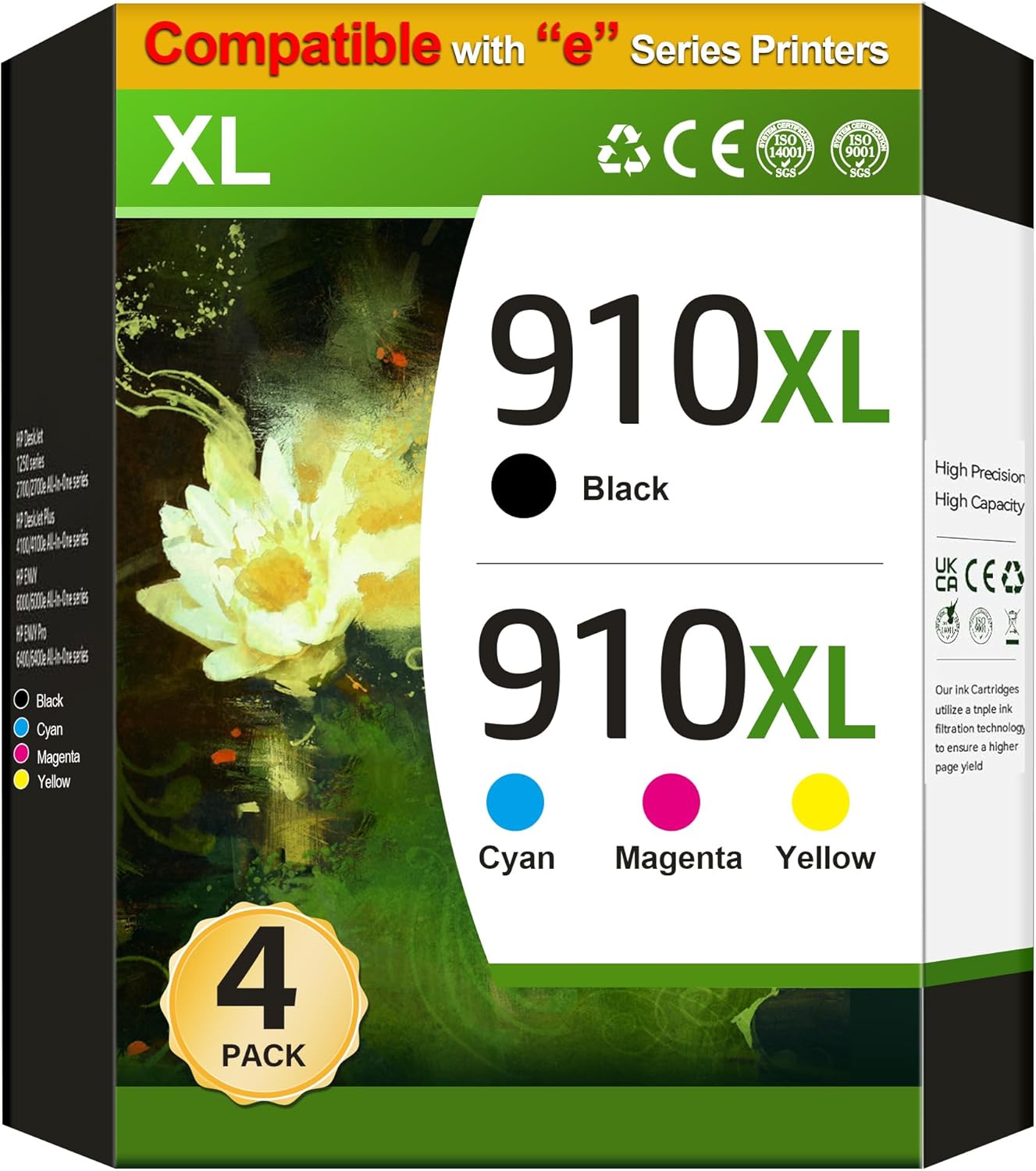 910 Ink Replacement for HP Officejet 8015e Ink Cartridges 910XL Ink Cartridges f...