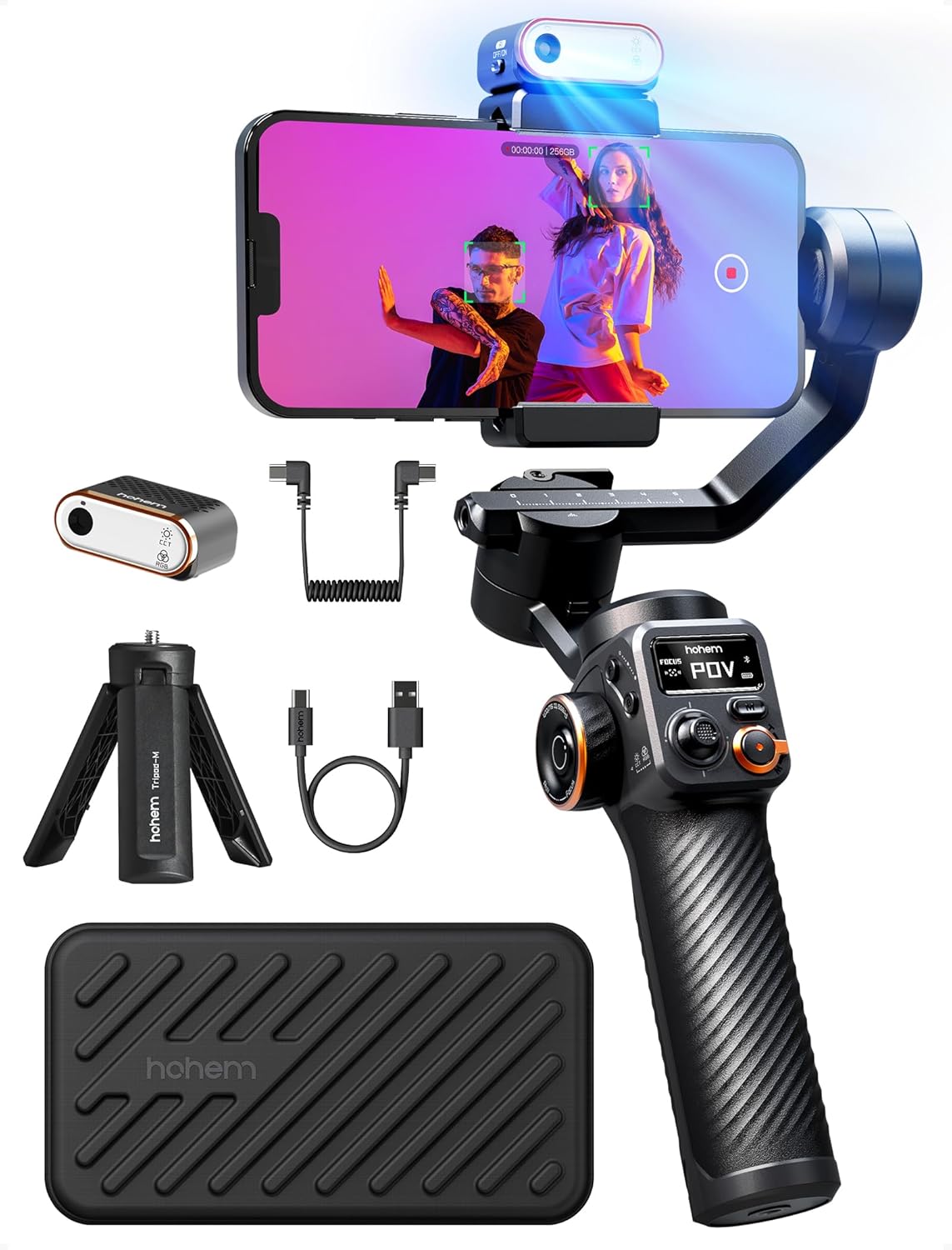 hohem iSteady M6 Kit Gimbal Stabilizer for Smartphone, 3-Axis Phone Gimbal with...