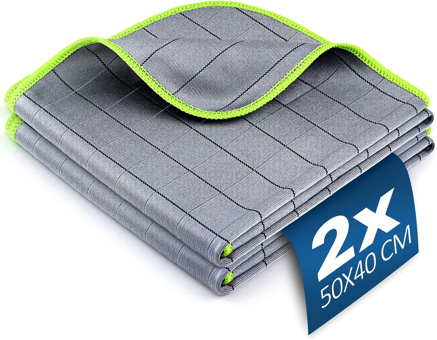 Airlab 2X Thickened Magic Cleaning Cloth 400gsm, Glass Cloths for Windows Streak...
