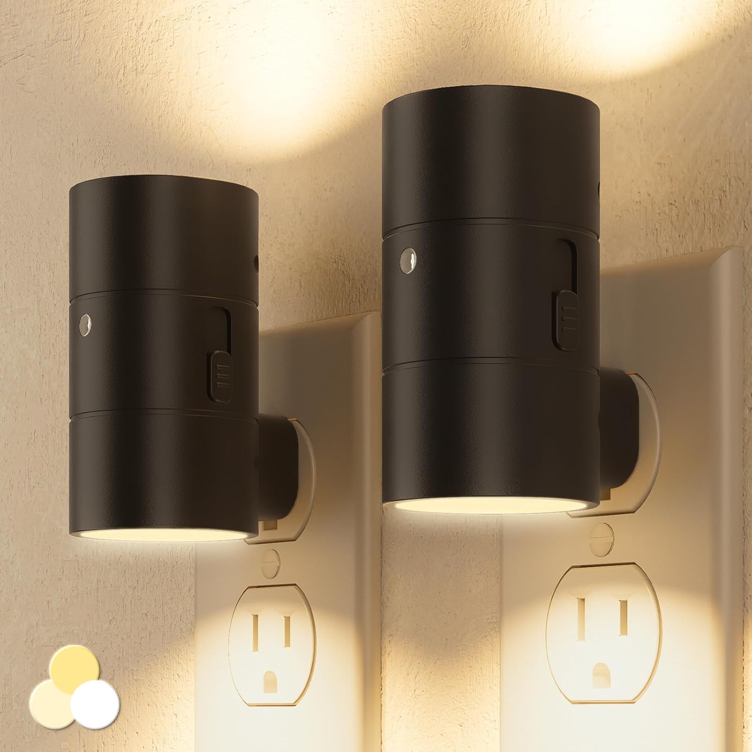 NIORSUN Night Lights Plug Into Wall,Plug in Night Light with 3 Light Modes,Ultra...