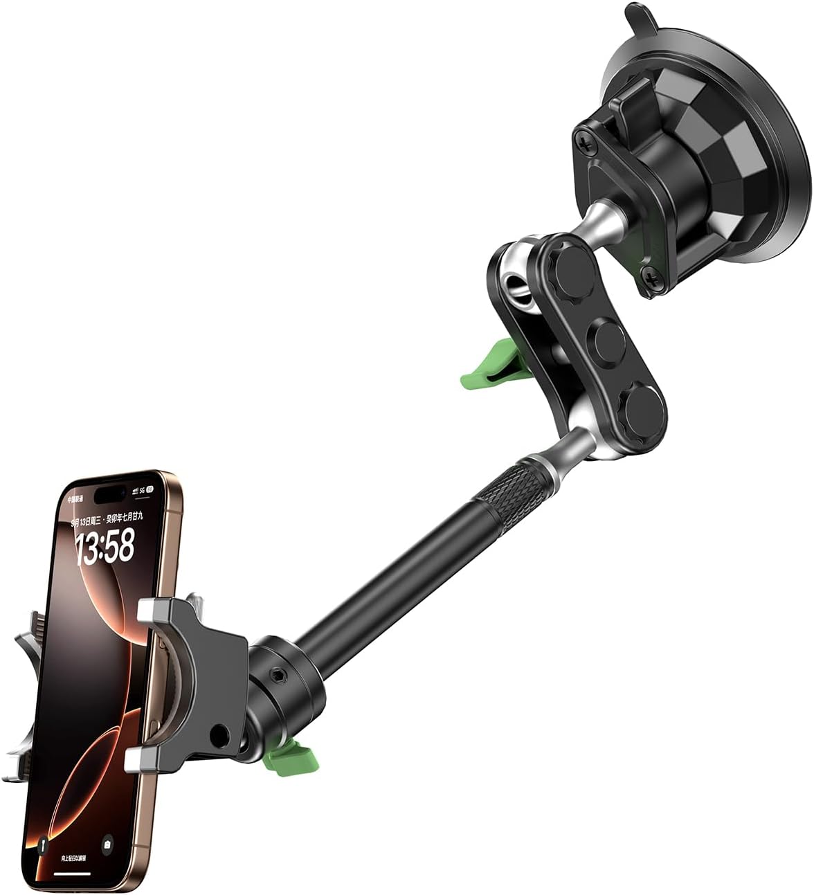 MAGIC JOHN Car Phone Holder, Ultra-Durable Mteal Phone Holders for Your Car, 360...