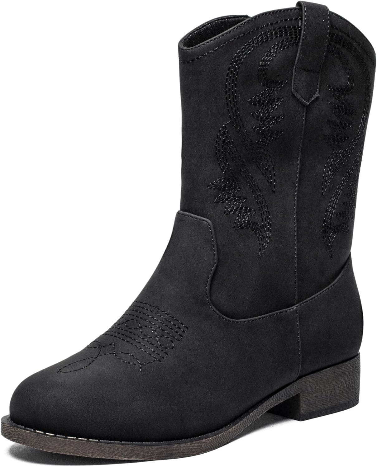 Ataiwee Women's Cowboy Cowgirl Boots, Calf boots Side zipper Low Heel Mid Calf F...