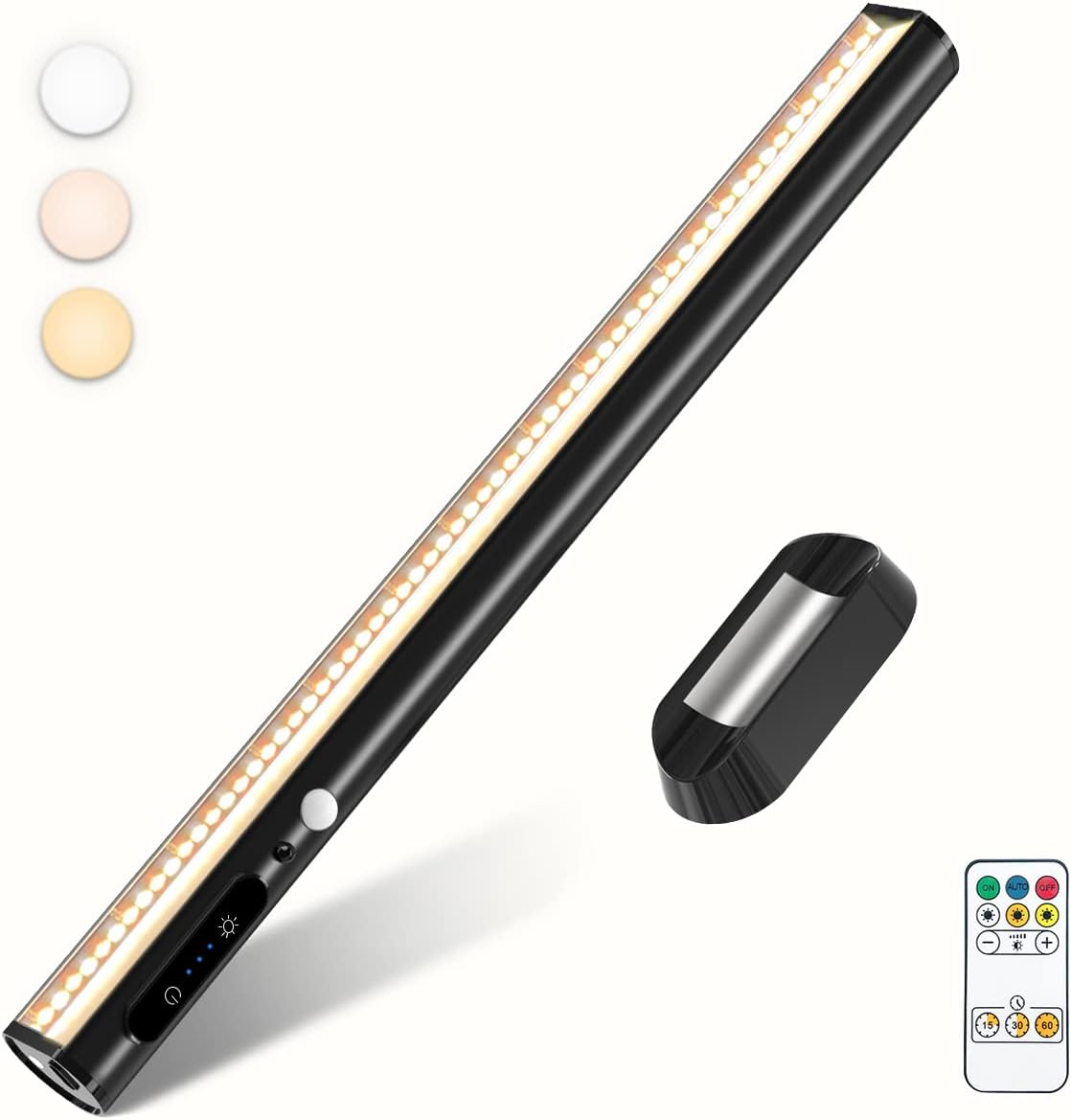 bravzurg Motion Sensor LED Strip Light Bar, Battery Operated Wall Lights, 4000mA...