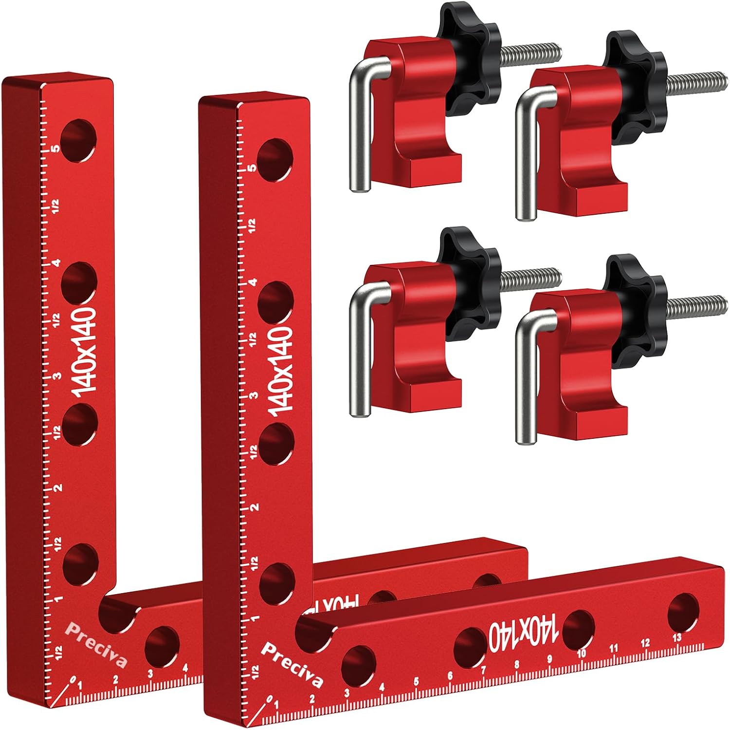 Preciva 90 Degree Right Angle Positioning Square Clamp, Aluminum Alloy Right Ang...