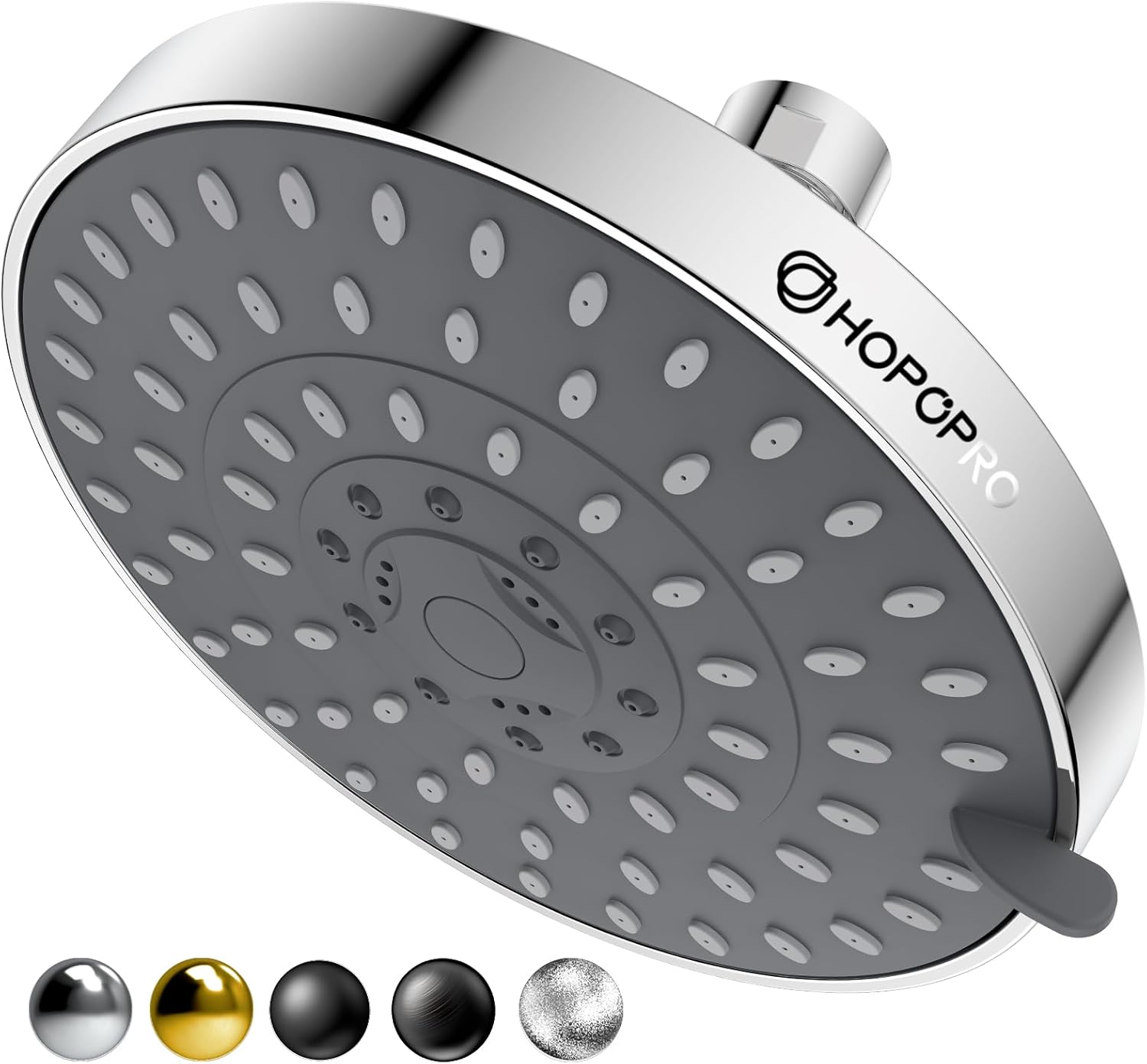 HOPOPRO 5-Mode High Pressure Shower Head - High Flow Fixed Showerheads Bathroom...