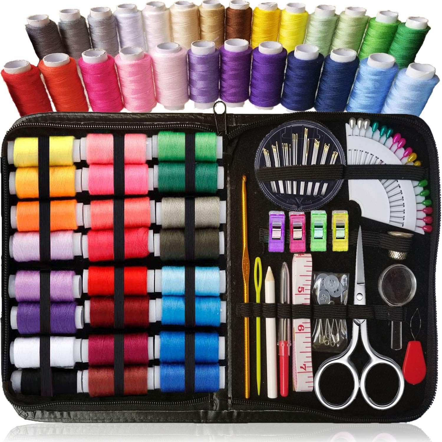 ARTIKA Sewing Kit for Adults and Kids (106 PCS) - Small Beginner Set w/Multicolo...
