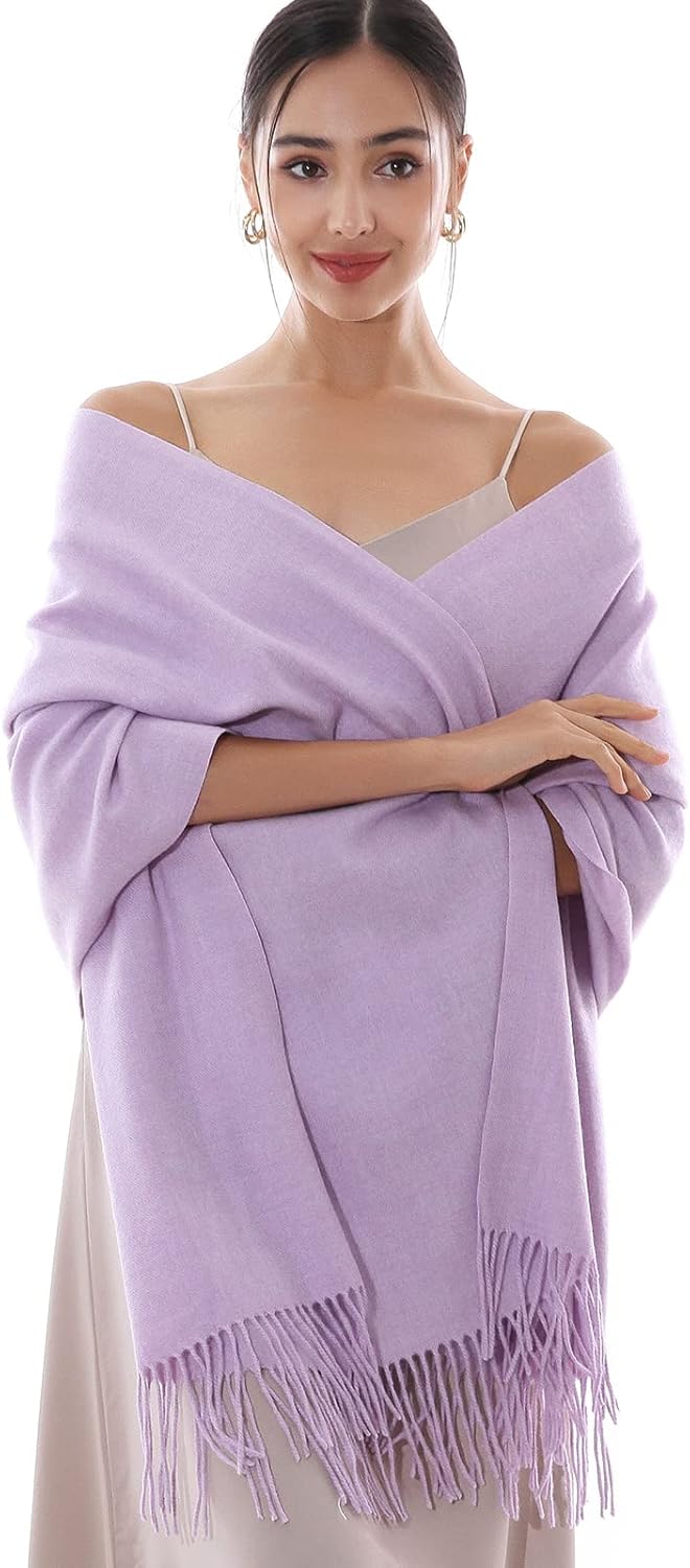 RIIQIICHY Ladies Scarves Pashmina Shawls and Wraps for Women Wedding Scarfs for...