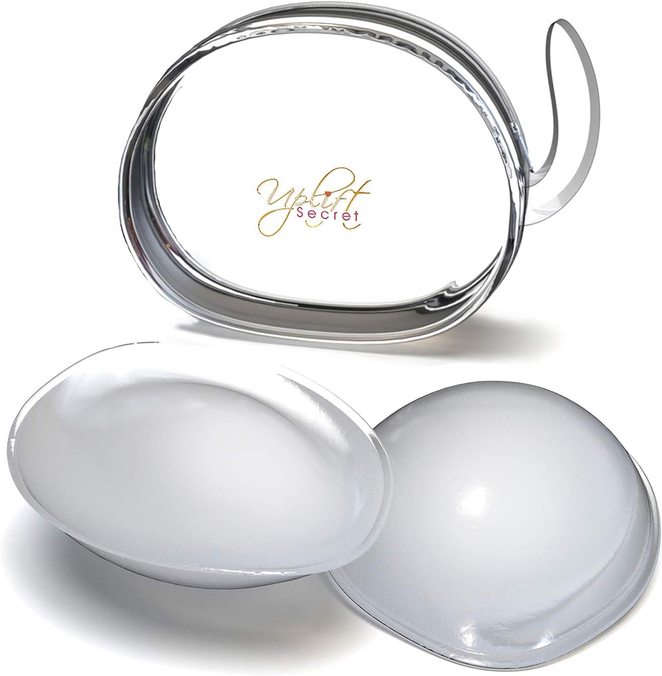 Uplift Secret Silicone Bra Inserts - Clear Gel Push Up Breast Pads - Bra Padding...