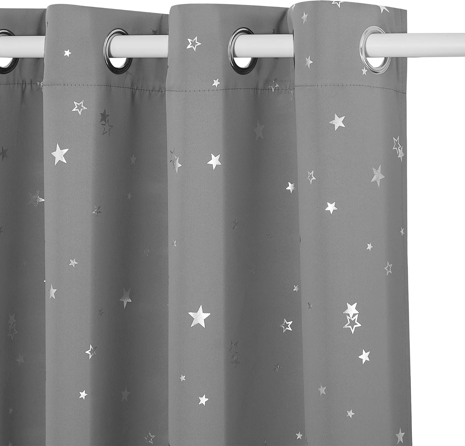 PONY DANCE Thermal Blackout Curtains 54 Inch Drop - Noise Reducing Short Kids Cu...
