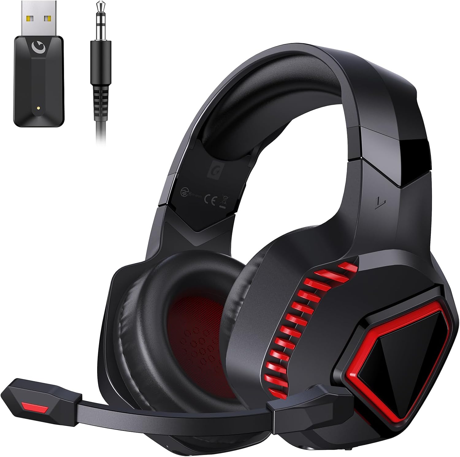 KAPEYDESI Gaming Headset Wireless, Gaming Headphones for PS5,PS4, PC, Switch, Wi...