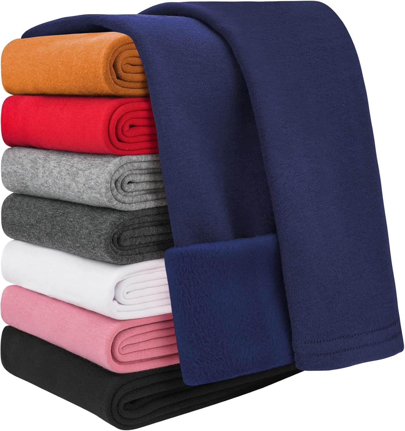 Auranso Girls Fleece Lined Leggings 5-13 Years Cotton Winter Thermal Leggings Ki...