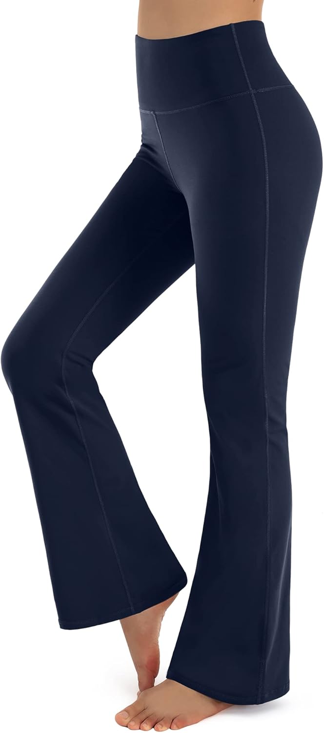 Promover Bootcut Yoga Pants Women Sports Trousers Stretch High Waist Workout Boo...