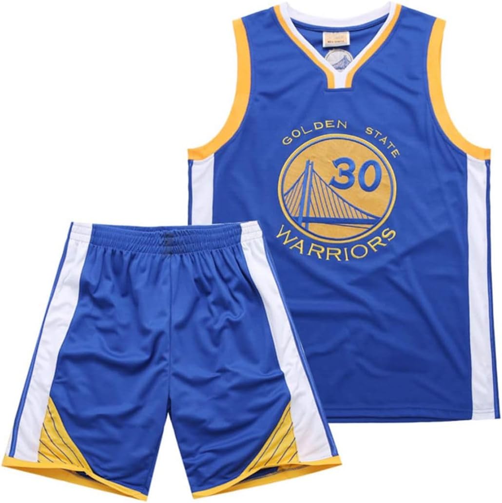 Kids Basketball Kit - 2-Piece Sleeveless Kids Basketball Jersey Shirt - Cool Bas...