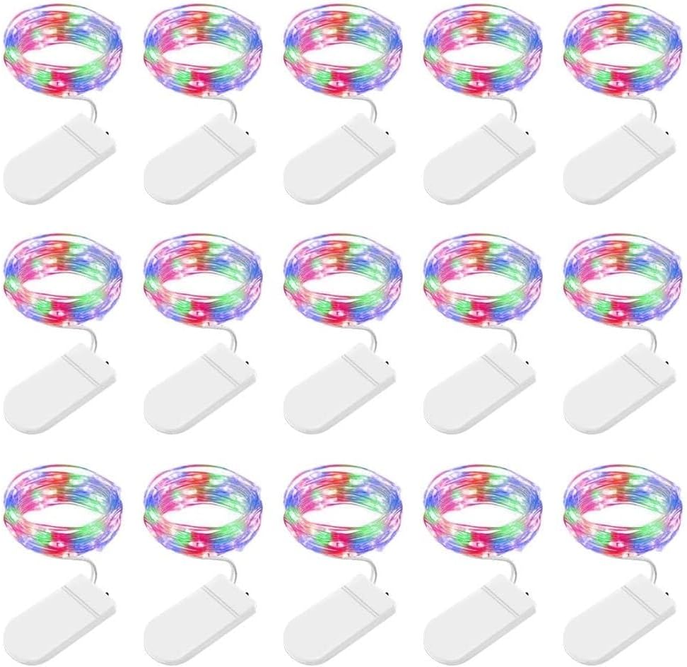 BROTOU LED String Lights, 2M 20 LED Battery Operated Fairy Lights, Waterproof Si...