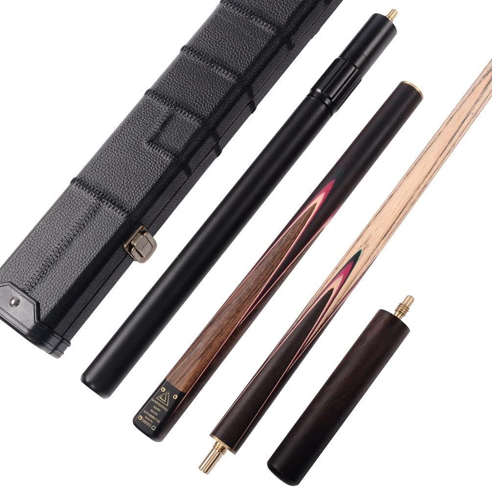 CUESOUL Classic Handmade 57 Rosewood 3/4 Piece Snooker Cue with Black Cue Case