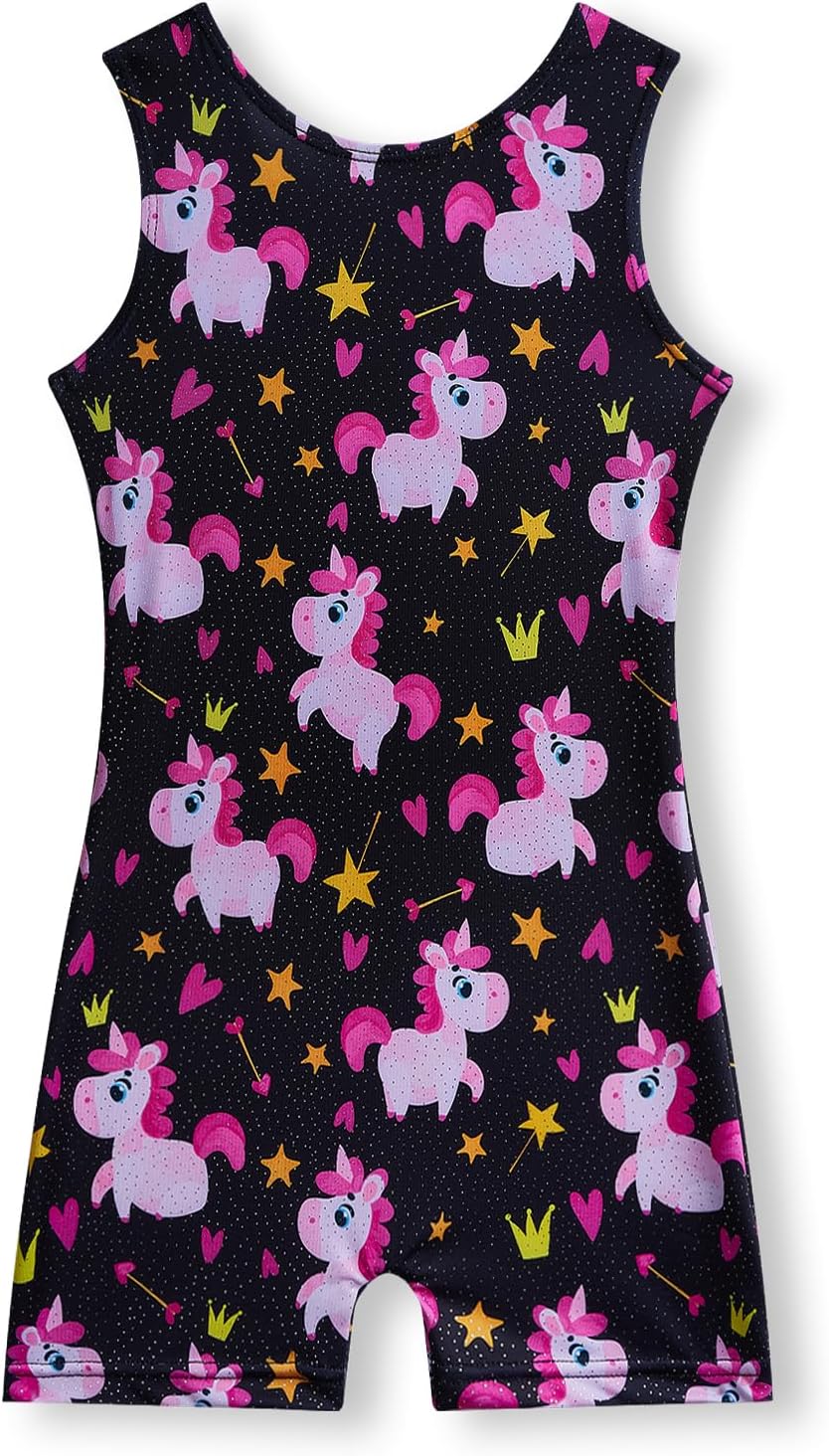 MYQFF Gymnastics Leotards for Girls Toddler Kids Dance Outfits Sparkle Tumbling...