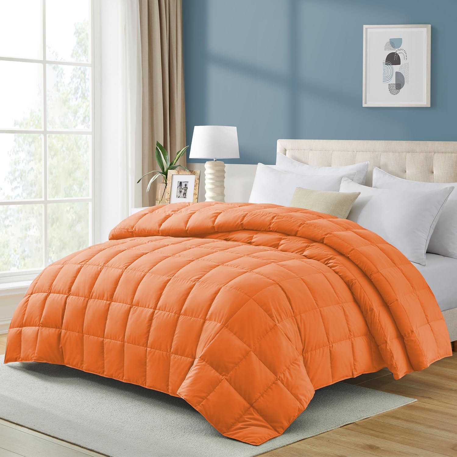 puredown®Down Blanket Queen Size, Lightweight Down Throw for Indoor and Outdoor,...